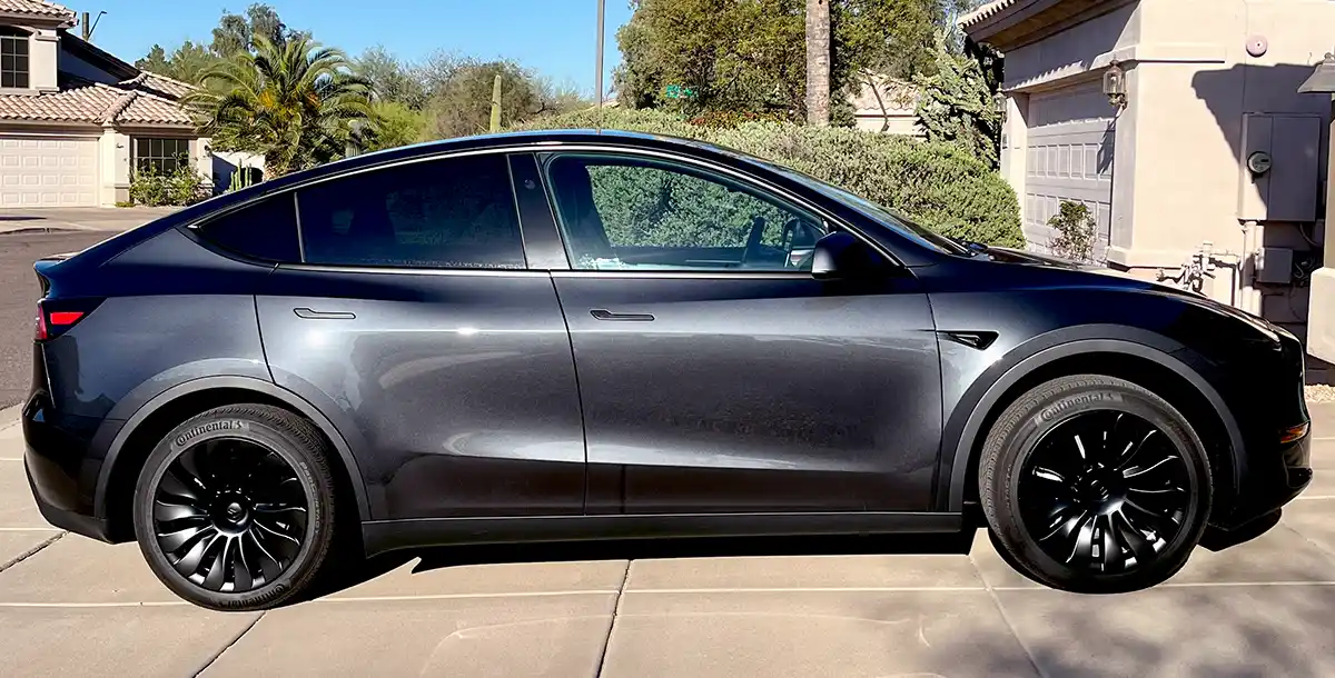 Our 2024 Tesla Model Y Side View